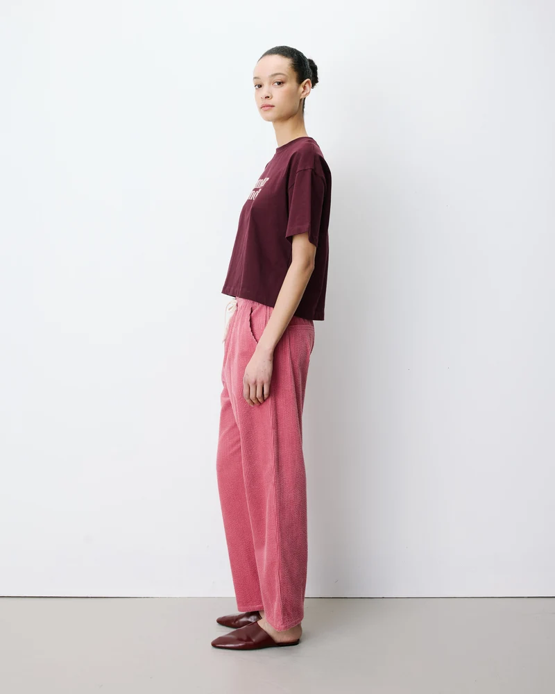 Pantalon velours côtelé taille ajustable blush Liberty