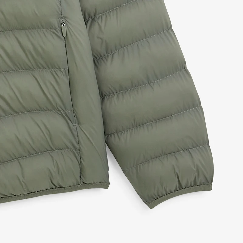 Doudoune légère manches longues marron taupe Piumino