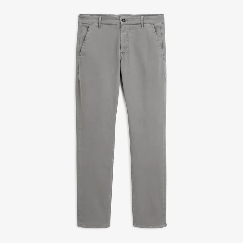 Pantalon coupe confort coton stretch gris 702
