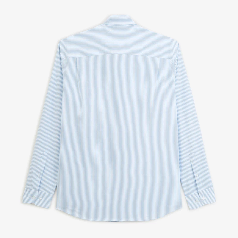 Chemise manches longues Oxford rayée bleu SBPLAY
