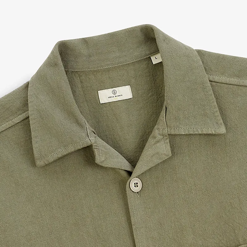 Veste worker manches longues 100% coton taupe Warren SBPLAY