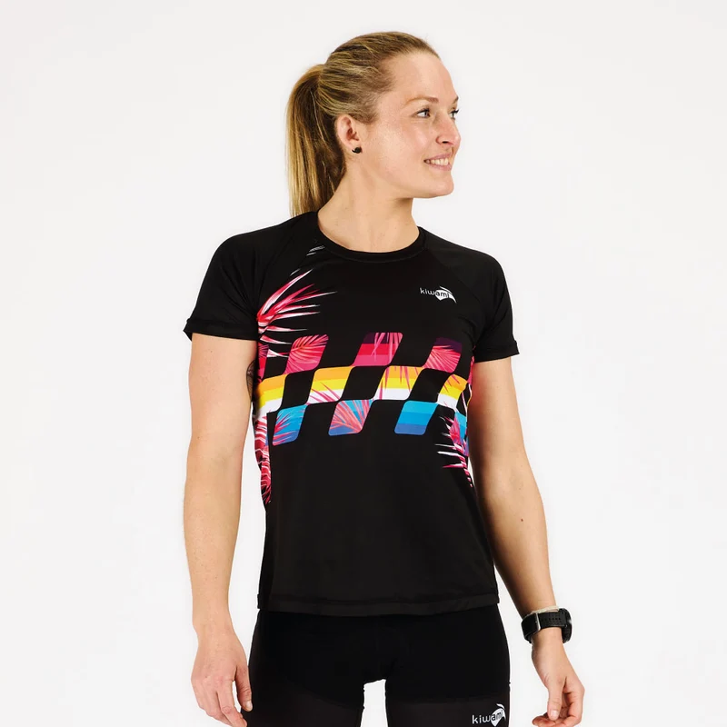 Tee-shirt running Femme Finisher Black