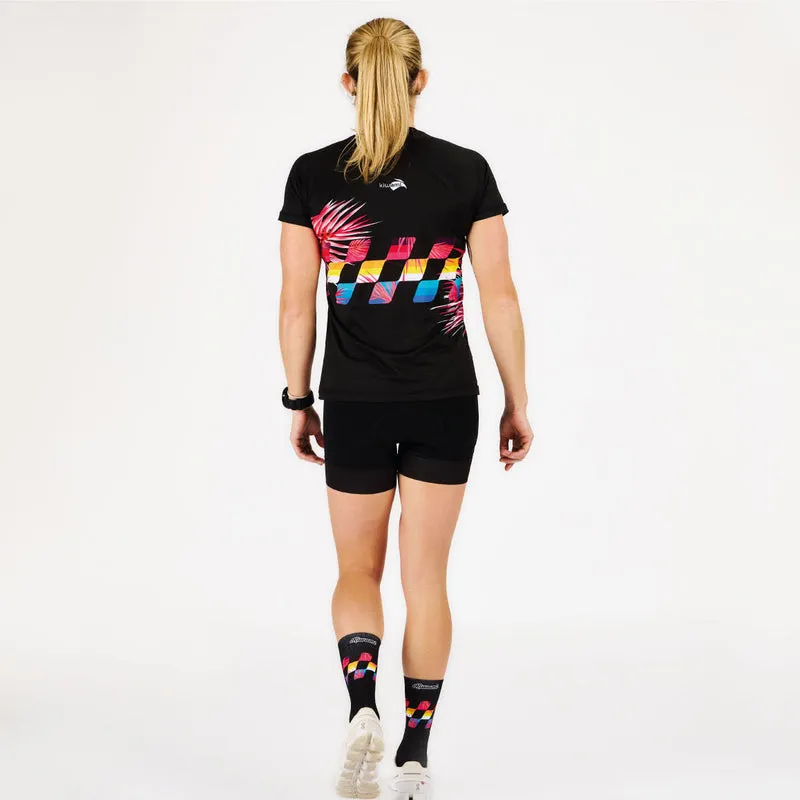 Tee-shirt running Femme Finisher Black