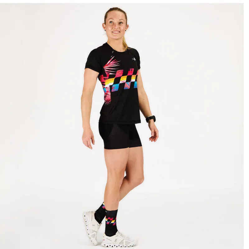 Tee-shirt running Femme Finisher Black