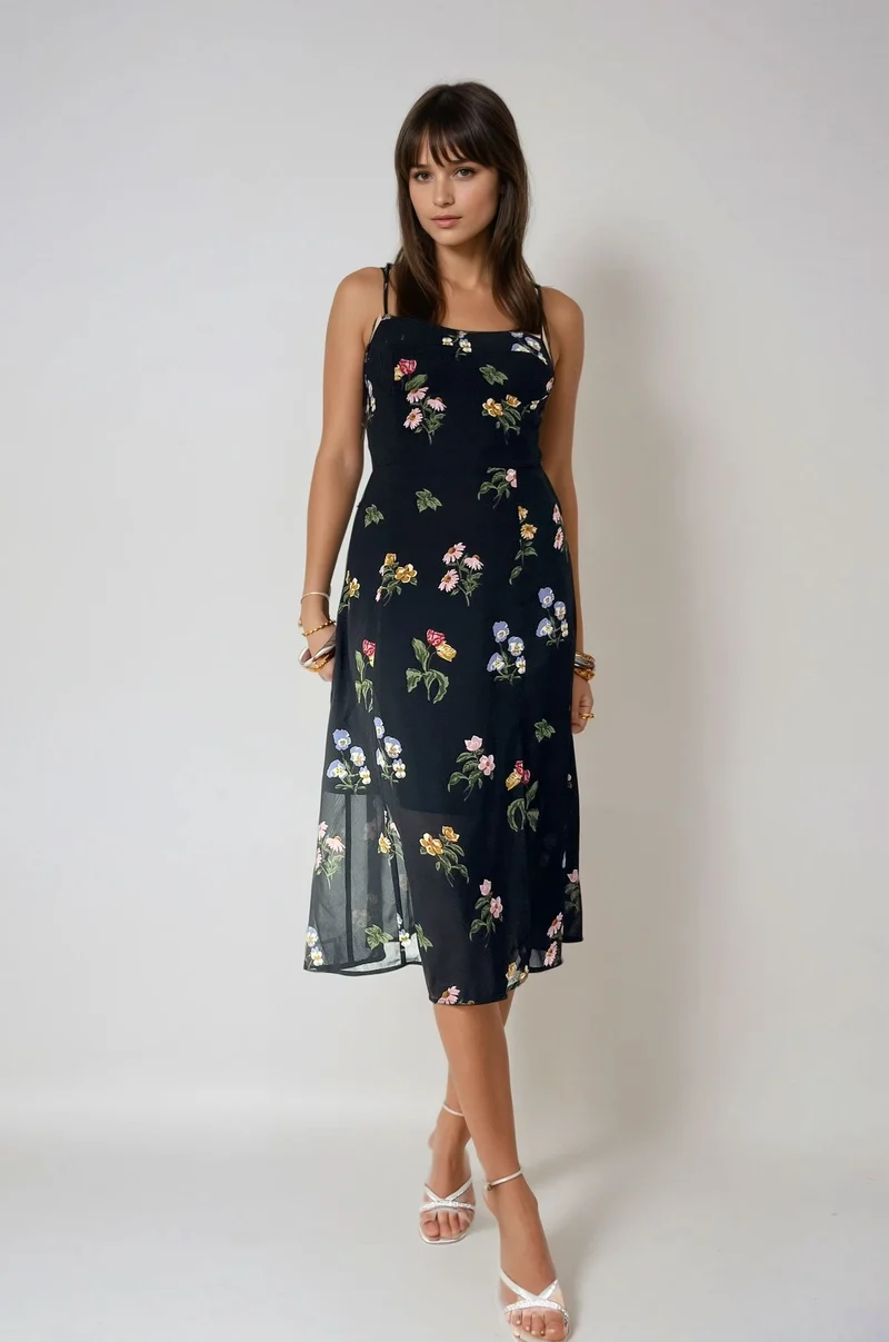 Robe Longue Fleurie - Maria
