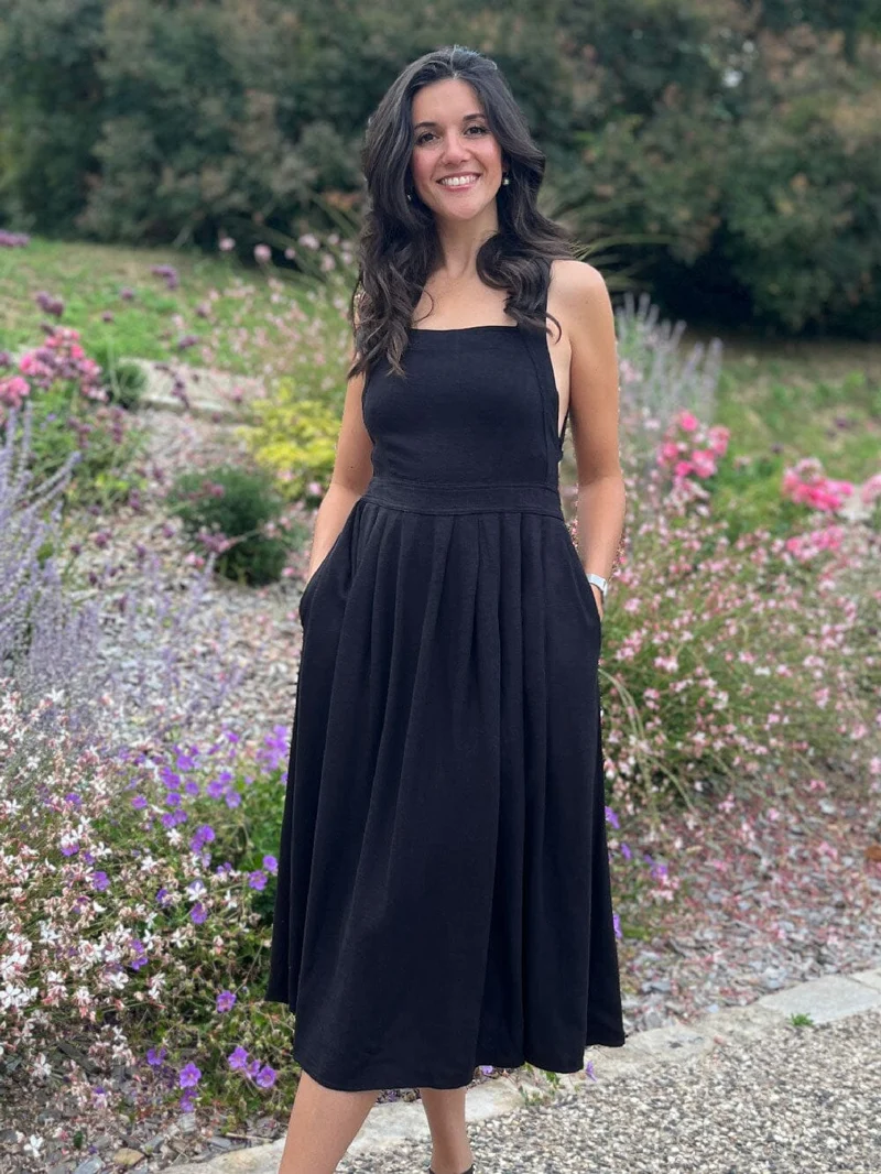 Robe Lin Dos Croisé - Louisa