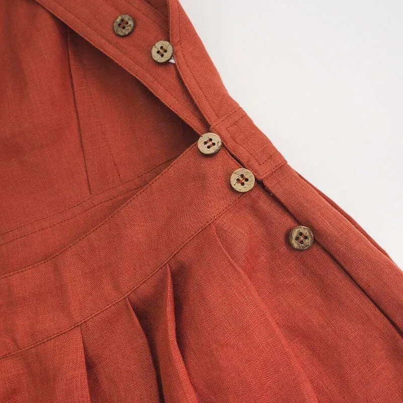 Robe Lin Dos Croisé - Louisa