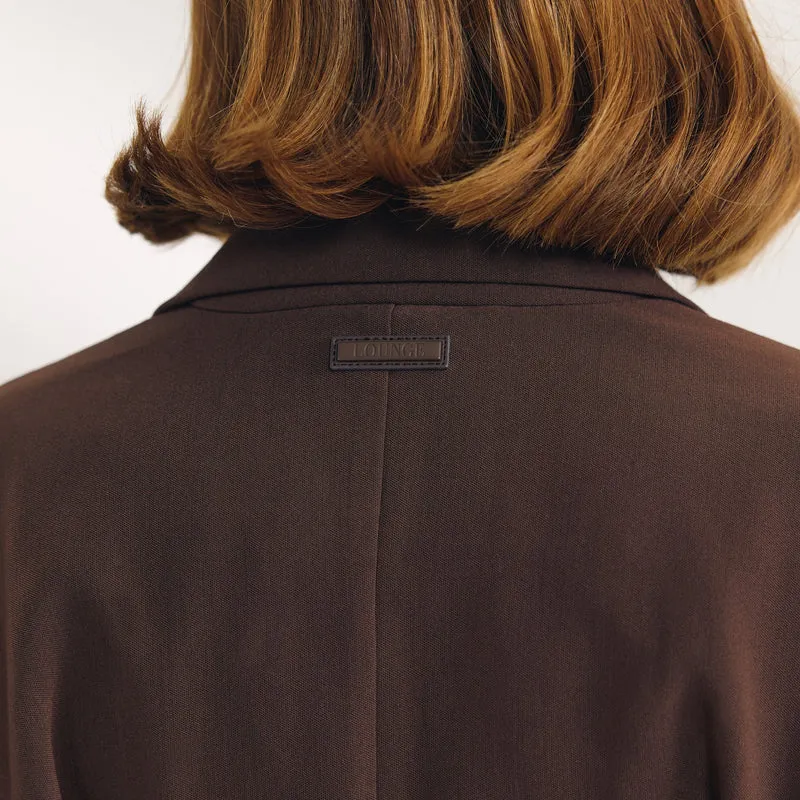 Blazer à Manches Oversize - Chocolat