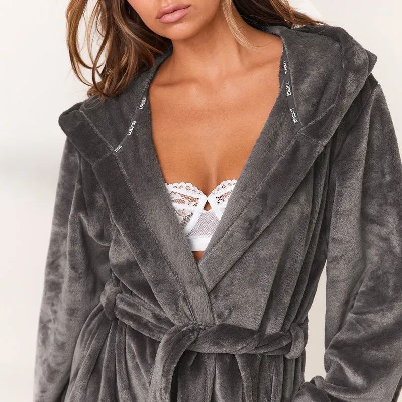 Cuddle Me Robe de Chambre - Charbon