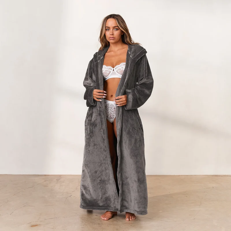 Cuddle Me Robe de Chambre - Charbon