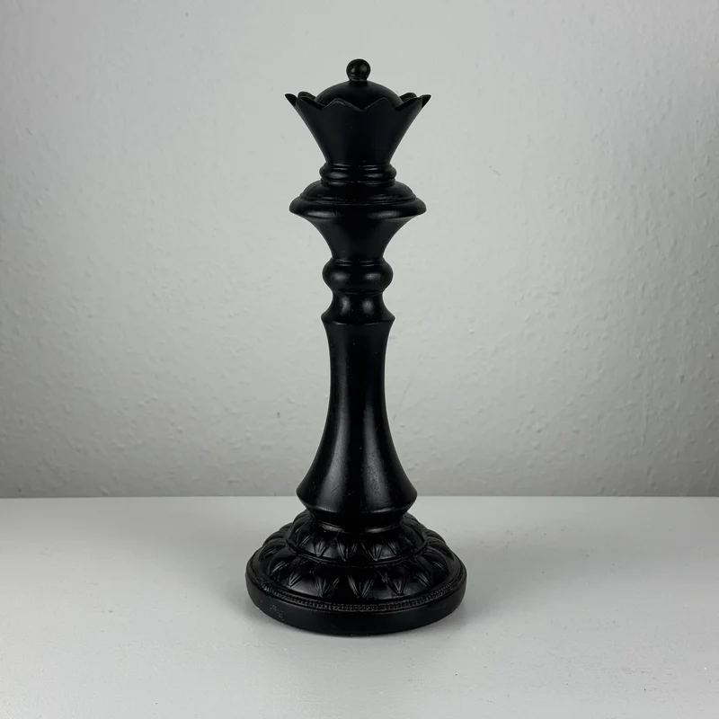 Statues d'Échecs (Pièces d'Échecs en Résine - Ensemble de 3)