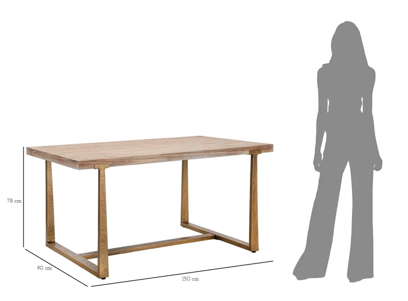 Table à manger en bois – Ankara Design classique