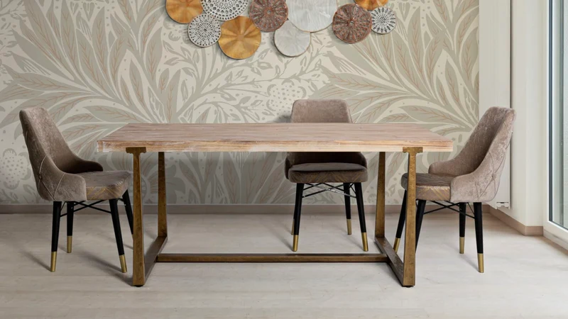 Table à manger en bois – Style contemporain Ankara
