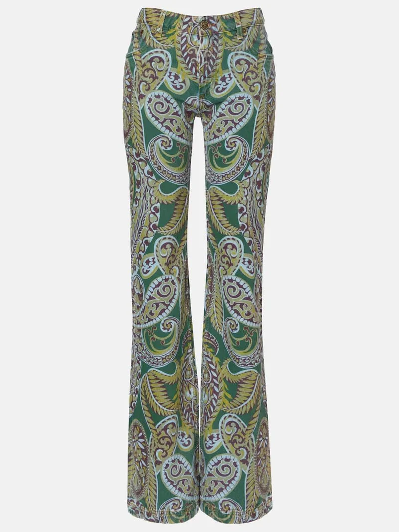 Delicate Floral Pleated Chiffon Blouse High-Waist Straight-Leg Pants Set