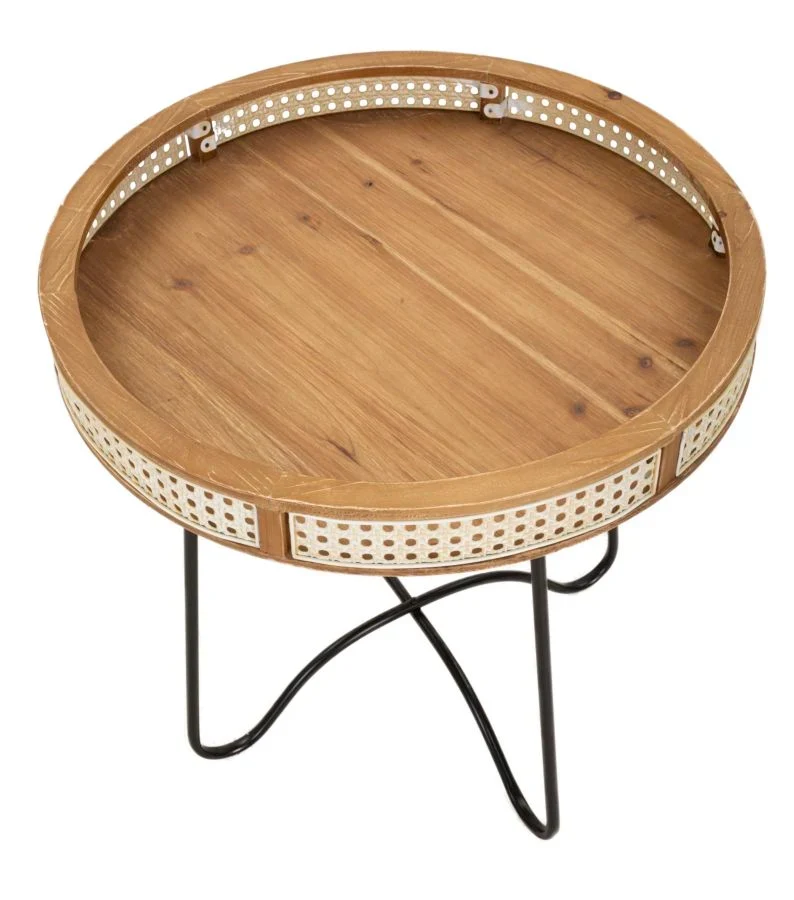 Table d'appoint ronde avec pieds dorés – Table d'appoint moderne Fuji