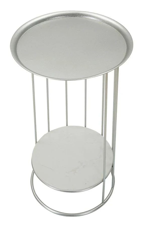 Table d'appoint ronde avec structure ouverte – Towery Modern Accent