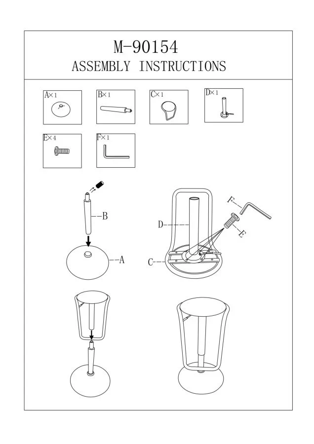 Tabouret de bar blanc réglable avec levage – Destiny Modern Design