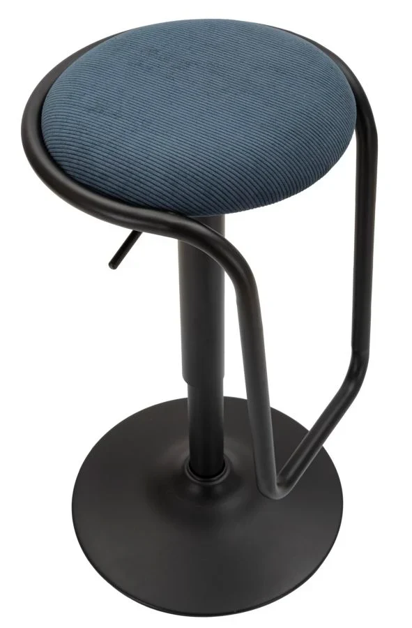 Tabouret de bar réglable bleu marine avec élévateur – Destiny Modern Design