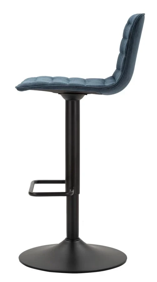 Tabouret de bar réglable bleu marine avec mécanisme de levage – Collection High