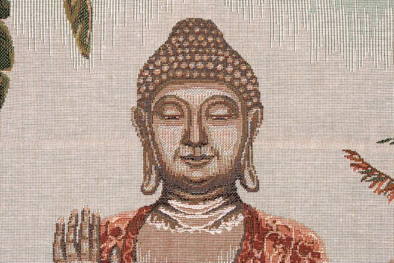 Tapisserie Gobelin Bouddha (Tissage Jacquard)