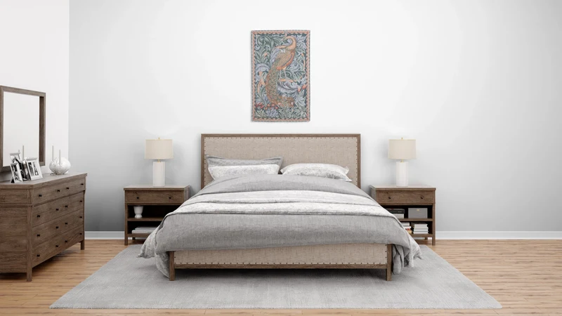 Tapisserie Gobelin Le paon (Tissage Jacquard)