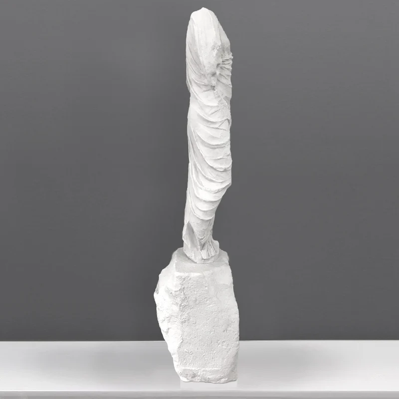 Torse - grande sculpture en marbre blanc