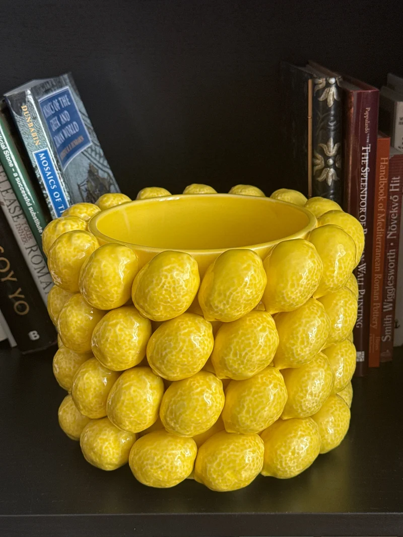 Vase Citron (Céramique Style Sicilien)