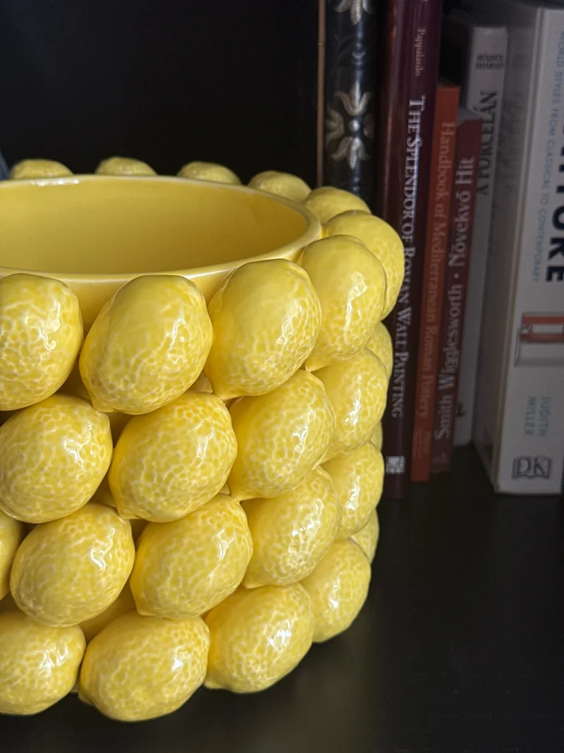 Vase Citron (Céramique Style Sicilien)