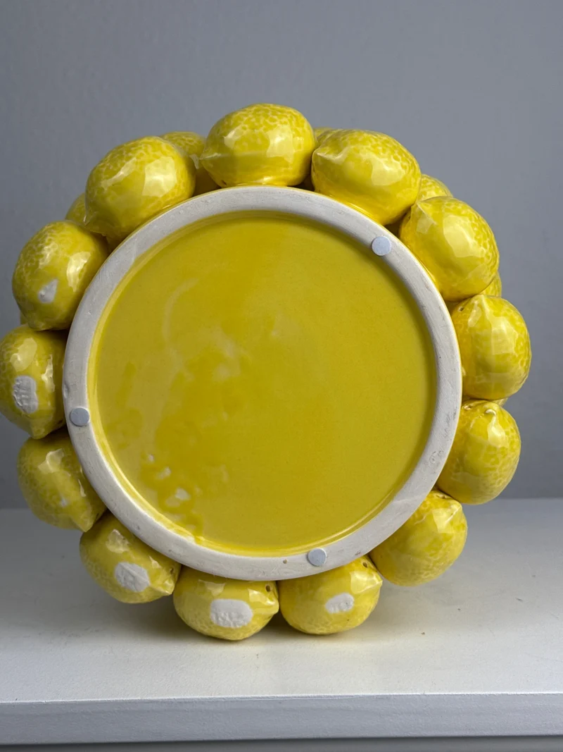 Vase Citron (Céramique Style Sicilien)