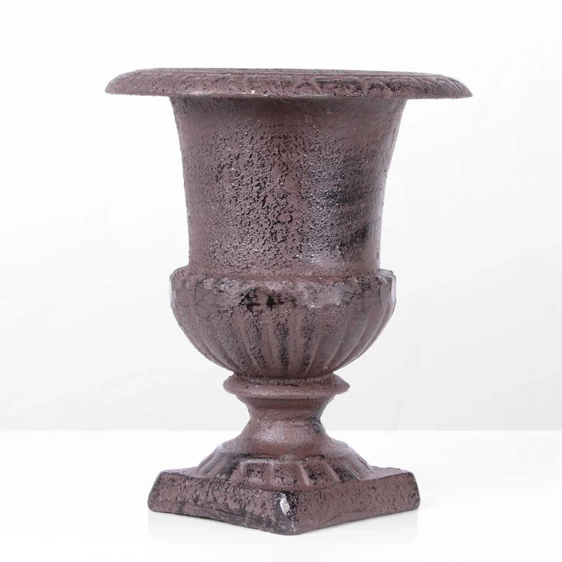 Vase d'extérieur en fer (paire)