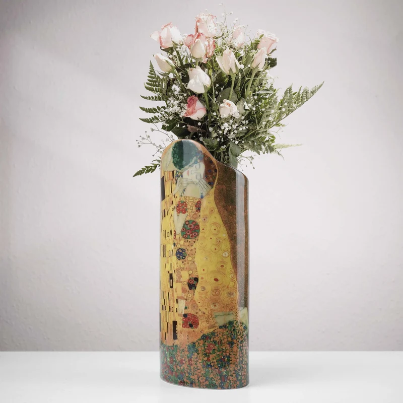 Vase en Céramique "Le Baiser de Klimt"