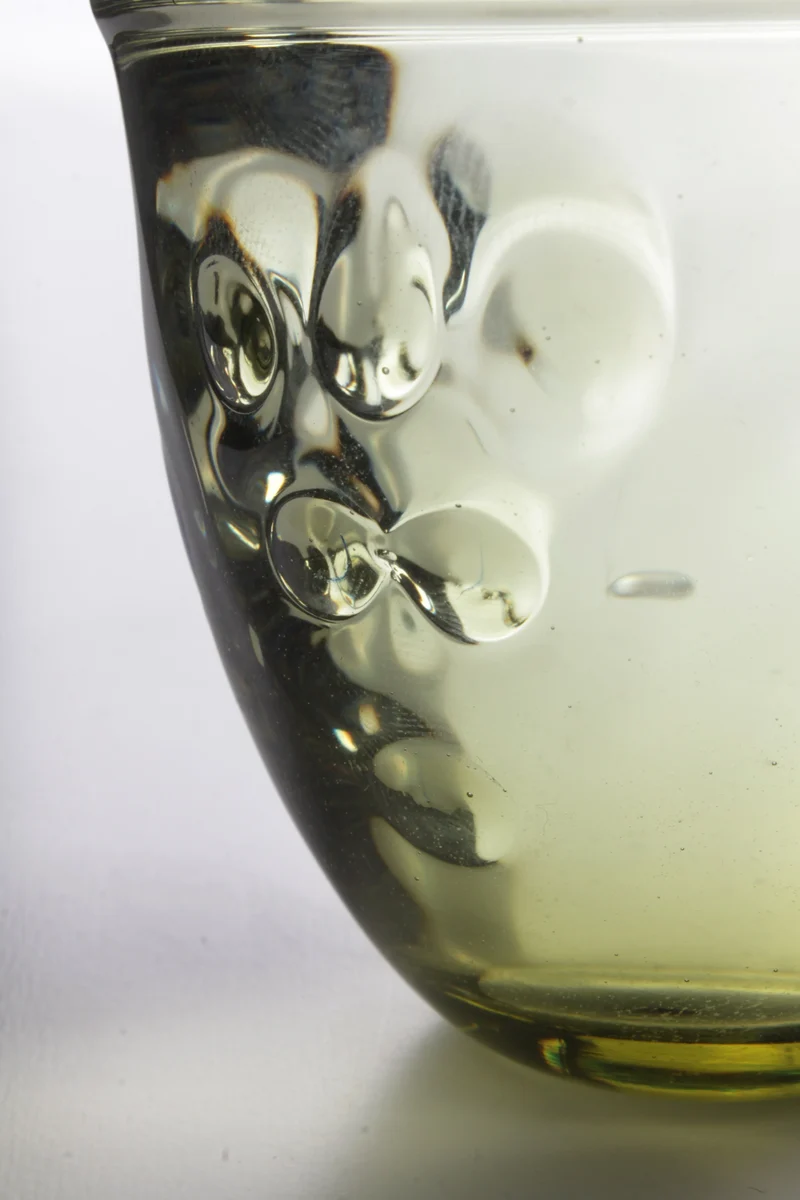 Verre à Vin avec Relief de Raisin en Paire