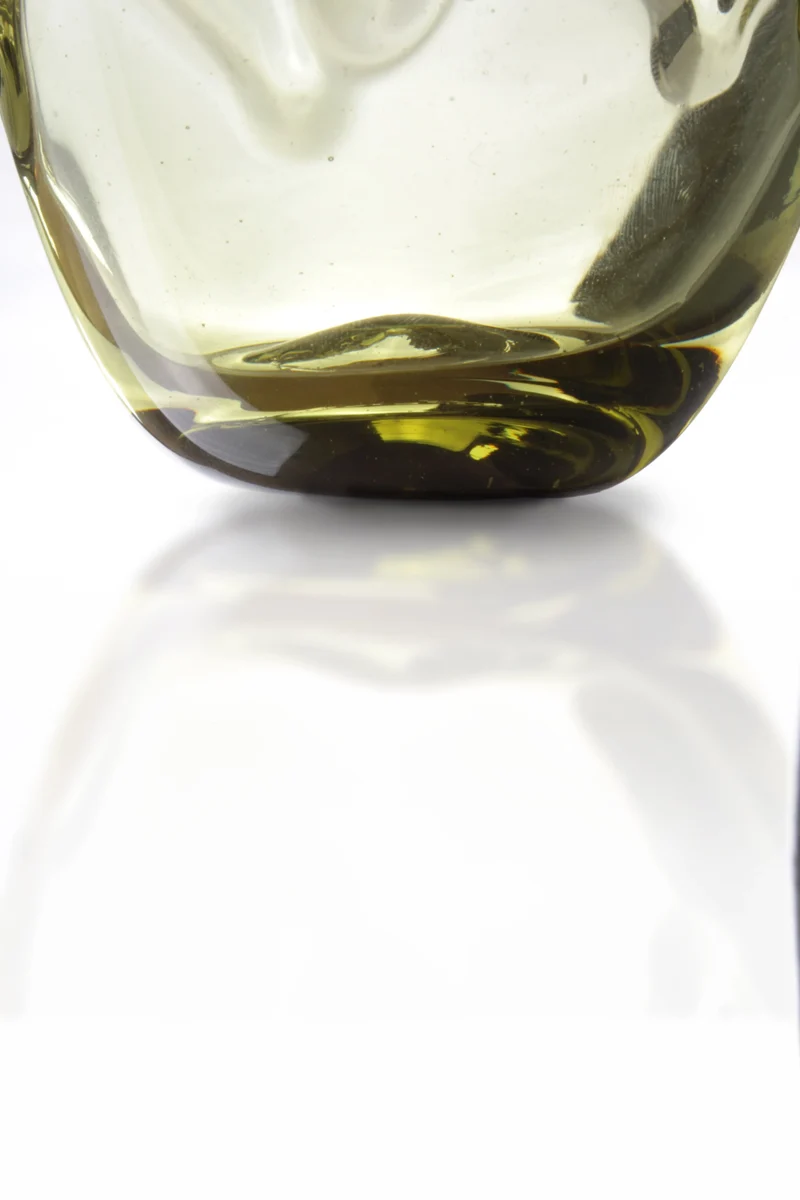 Verre Romain Ancien avec Relief en Paire