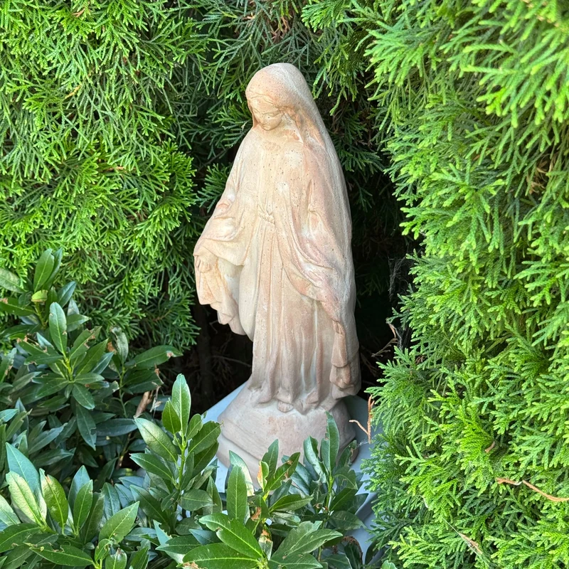 Vierge Marie Statue Jardin Terracotta