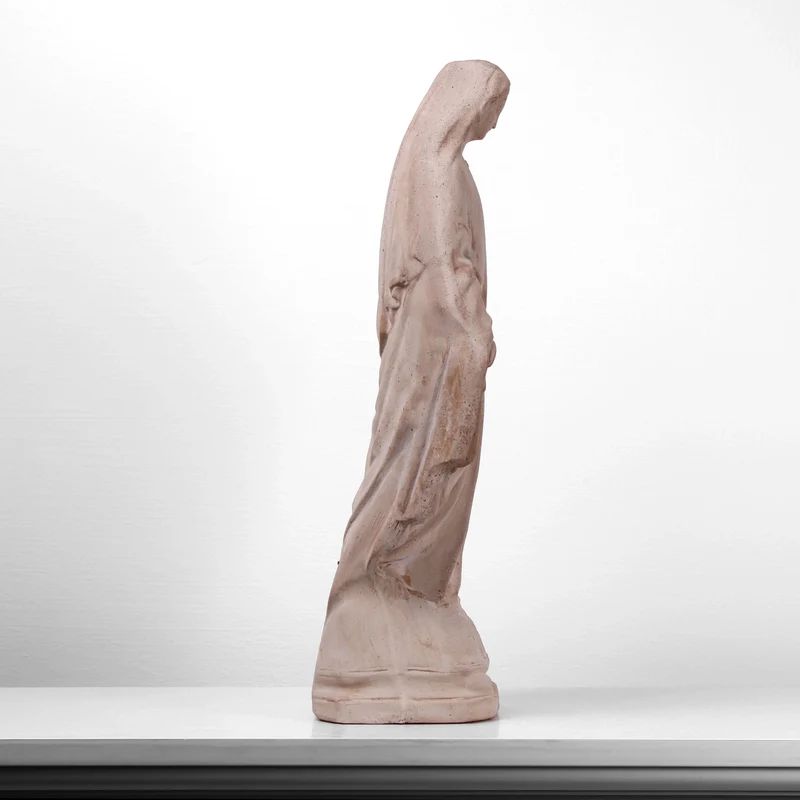 Vierge Marie Statue Jardin Terracotta