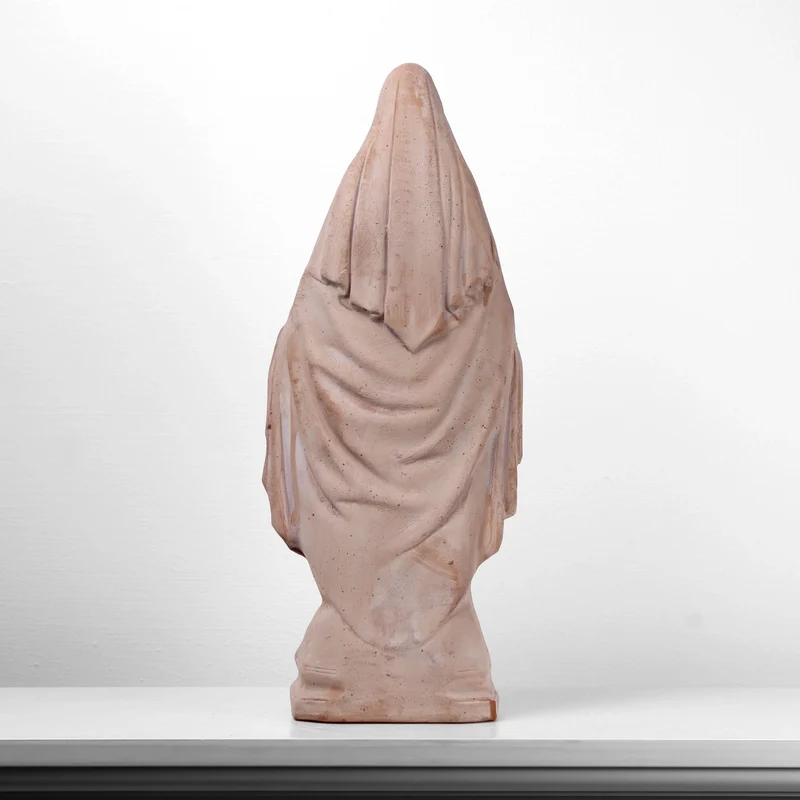 Vierge Marie Statue Jardin Terracotta