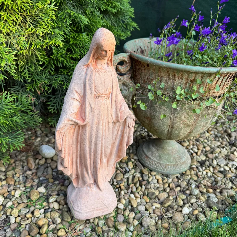 Vierge Marie Statue Jardin Terracotta (Petite)