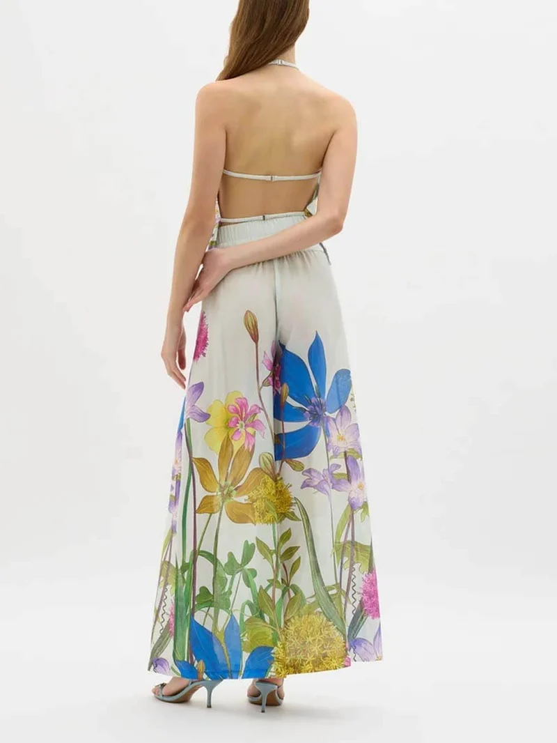 Unique Garden Print Cami Tank Top