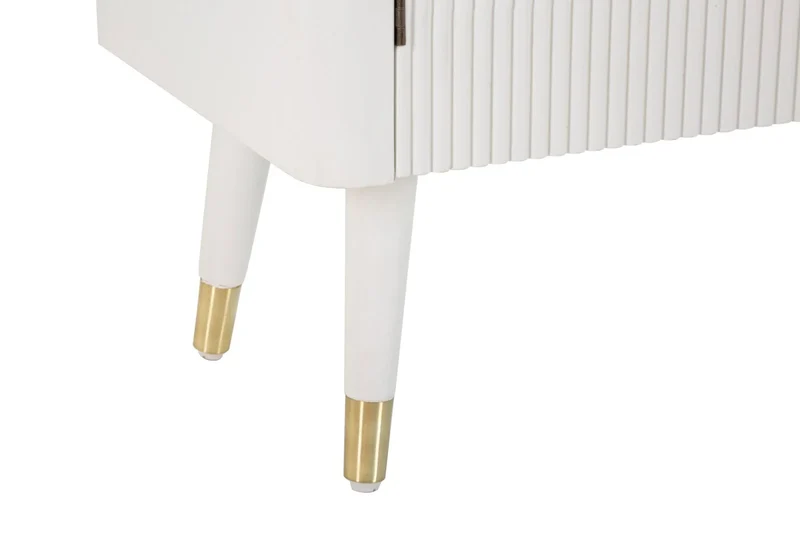 Armoire en bois blanc avec tiroirs – Rangement Matera