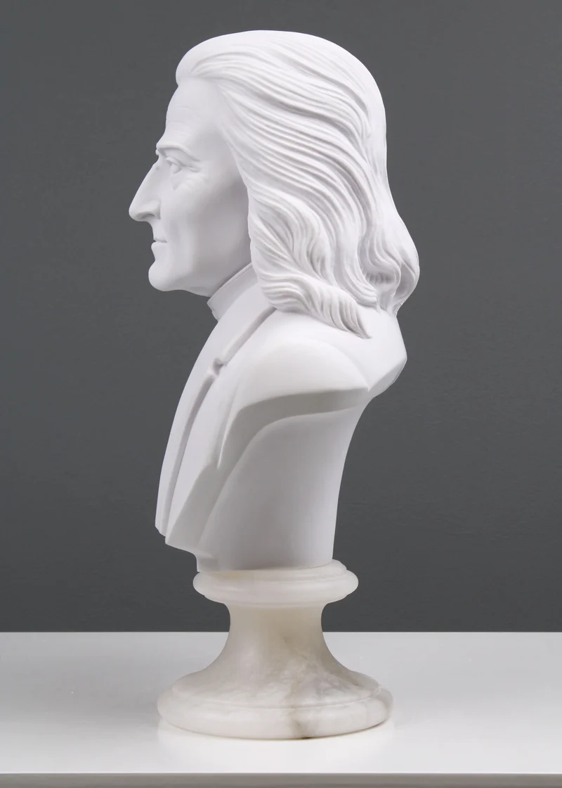 Buste de Franz Liszt - sculpture en marbre