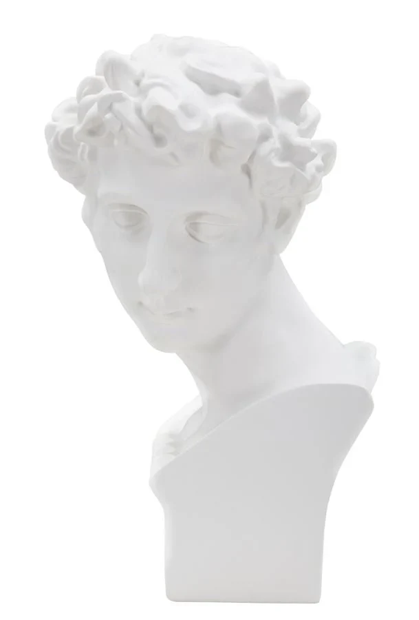 Buste de Giuliano de Medici (sculpture en résine blanche par Michel-Ange)