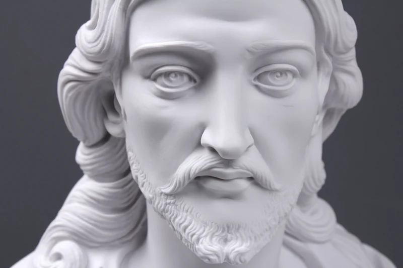 Buste de Jésus-Christ - sculpture en marbre