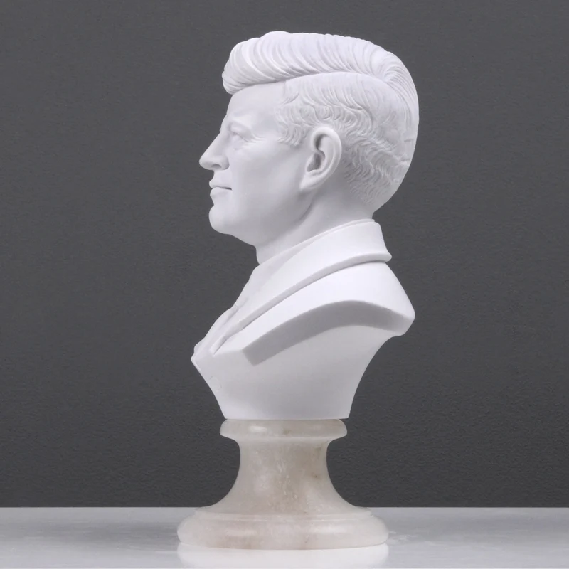 Buste de John F. Kennedy - sculpture en marbre