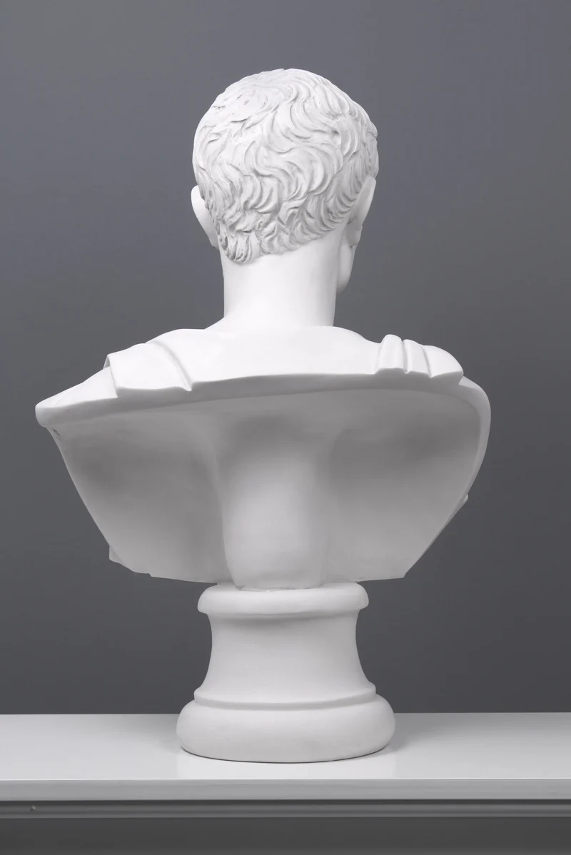 Buste de Jules César - Empereur romain - sculpture en marbre