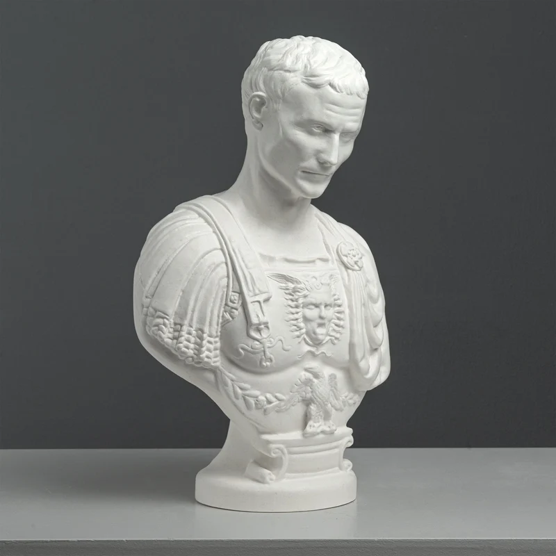 Buste de Jules César avec cuirasse – d’après Andrea Ferrucci