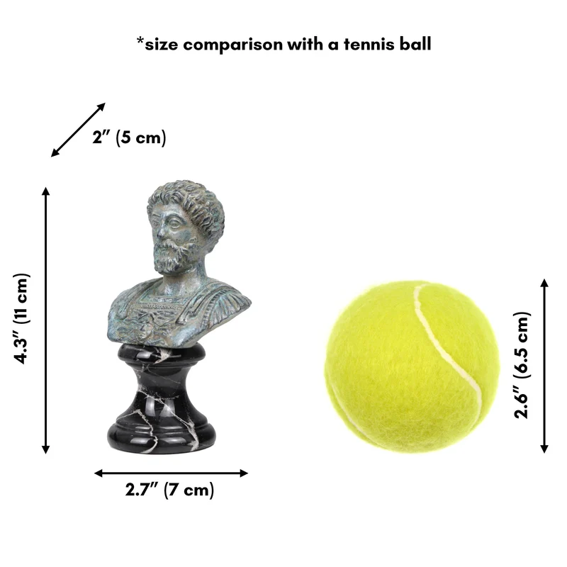 Buste de Marc Aurèle (Bronze vert)