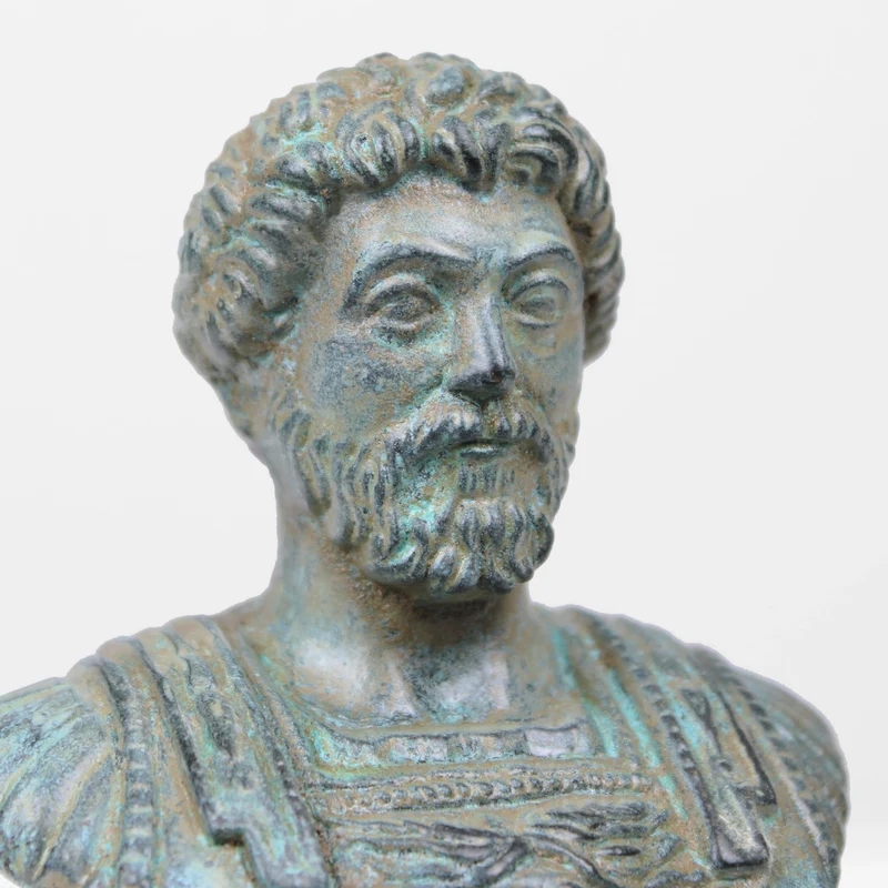 Buste de Marc Aurèle (Bronze vert)