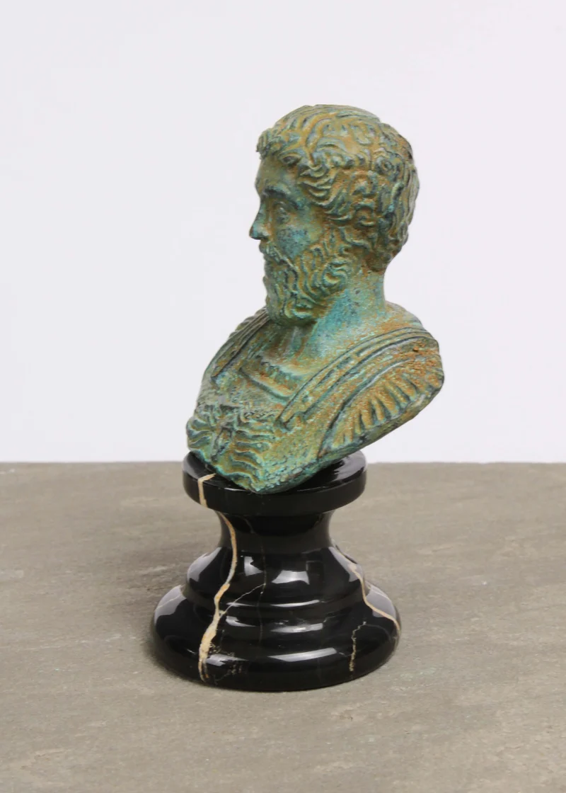 Buste de Marc Aurèle (petite taille) - bronze vert