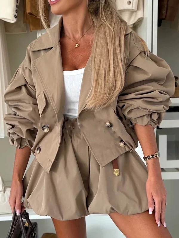 Elegant High-Waist Balloon Shorts