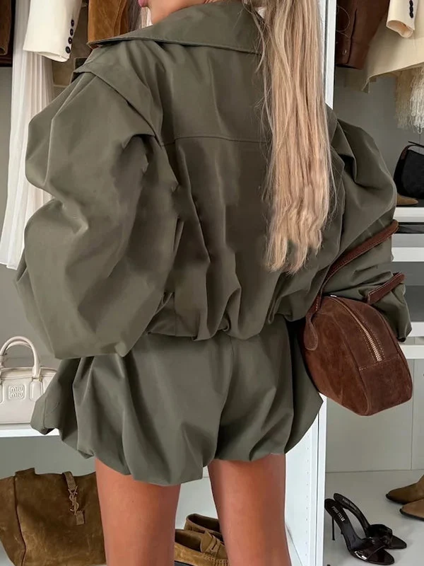 Elegant High-Waist Balloon Shorts